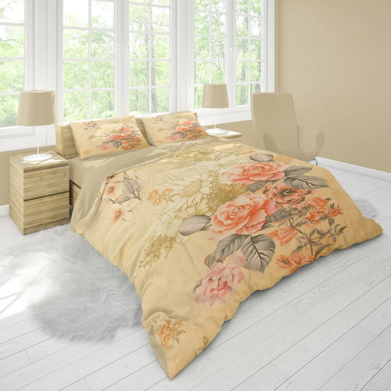 سرویس خواب 2 نفر 6 تکه مدل B330 میکرو چاپ دیجیتال 