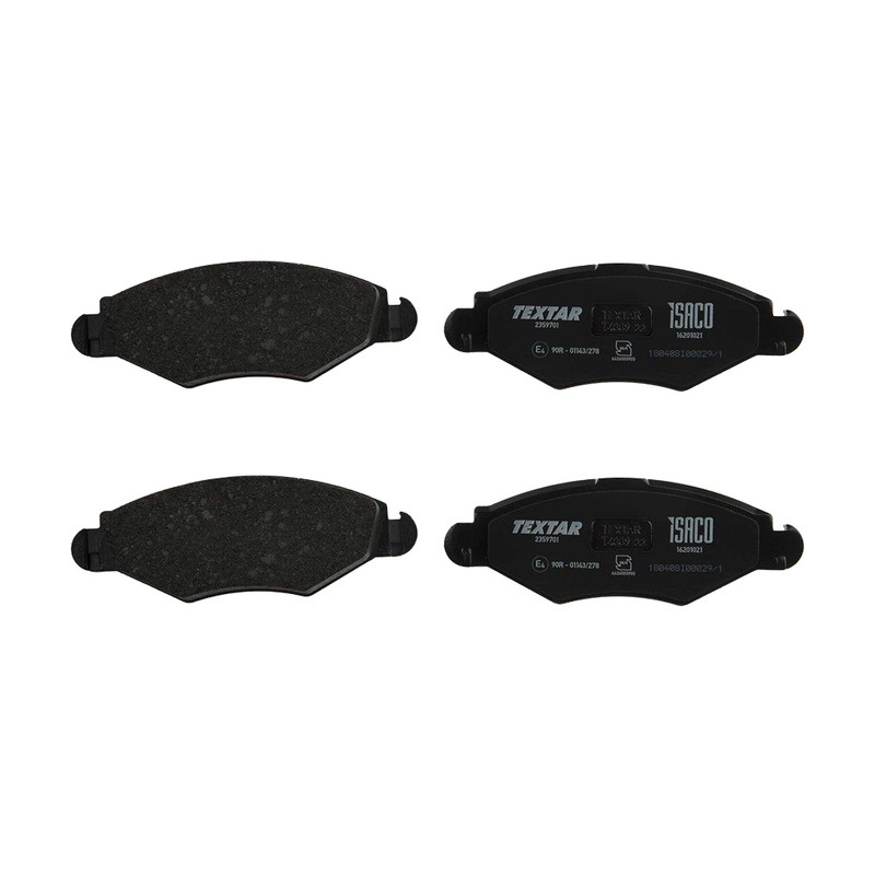 لنت ترمز جلو تکستار کد 16201021 مناسب برای 206 تیپ 2 بسته 4 عددی