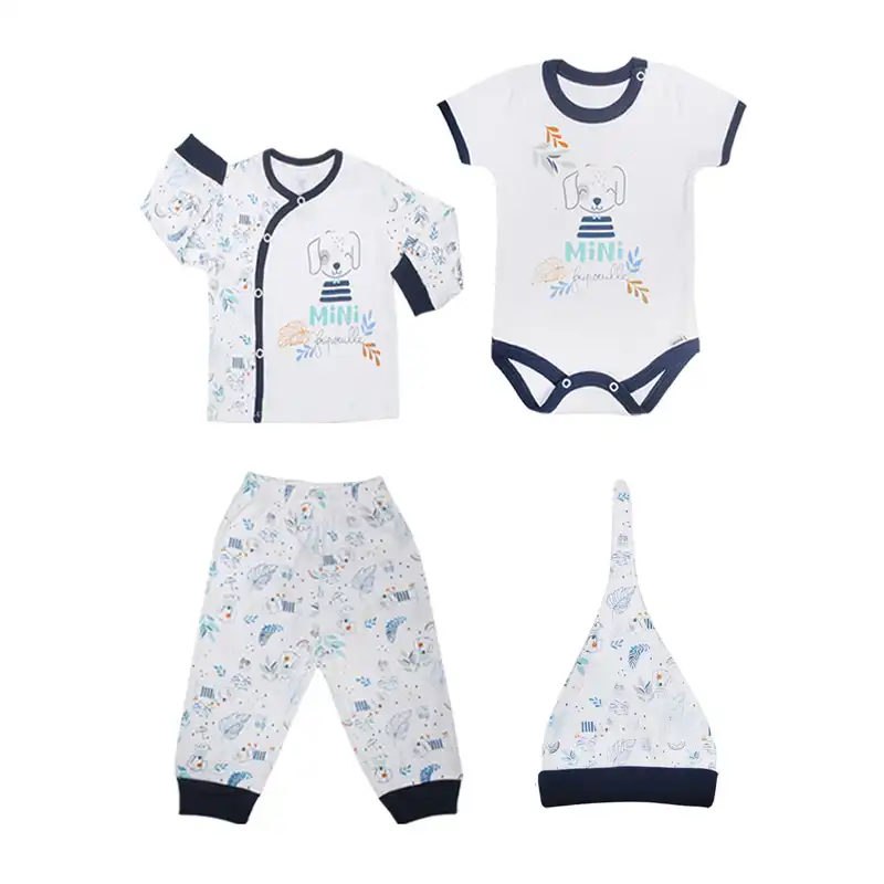 ست 4 تکه لباس نوزادی آدمک مدل mini کد 010006