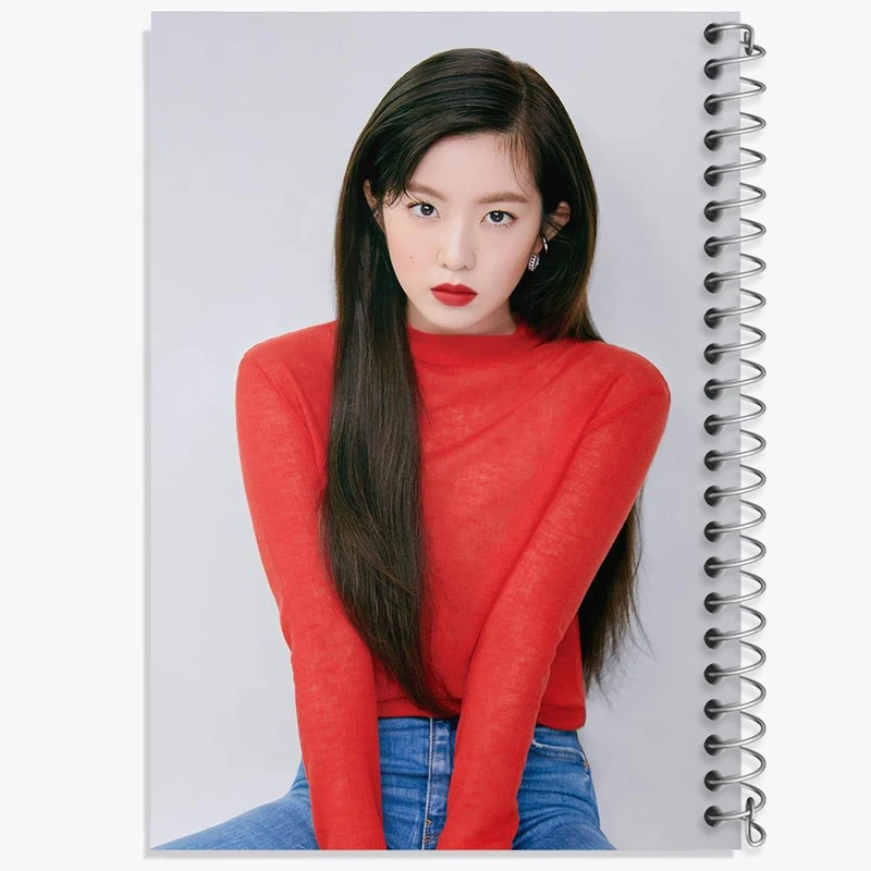 دفتر مشق 100 برگ خندالو طرح آیرین گروه رد ولوت Red Velvet کد 13002