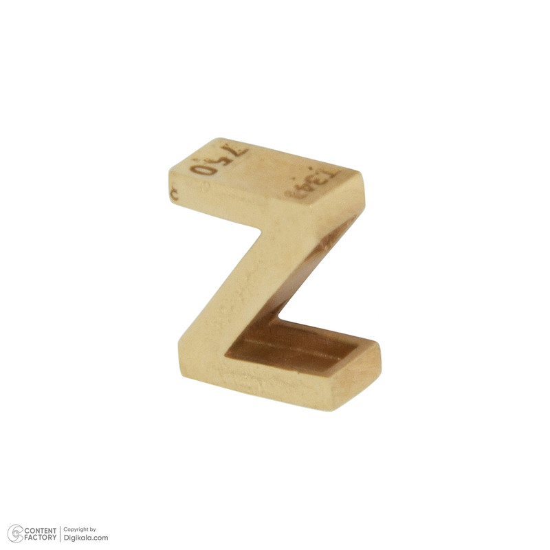 آویز گردنبند طلا 18 عیار زنانه گنجینه هنر خوش نشین مدل حرف z