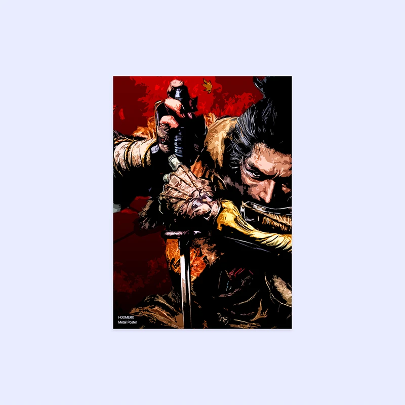 پوستر هومرو مدل فلزی طرح Sekiro کد PS980