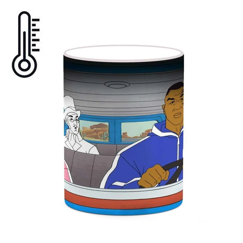 ماگ حرارتی کاکتی مدل کارتون Mike Tyson Mysteries کد mgh22763