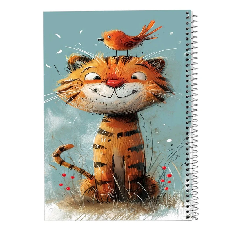 دفتر شطرنجی 50 برگ مدوپد طرح موجودات فانتزی کد DF17145