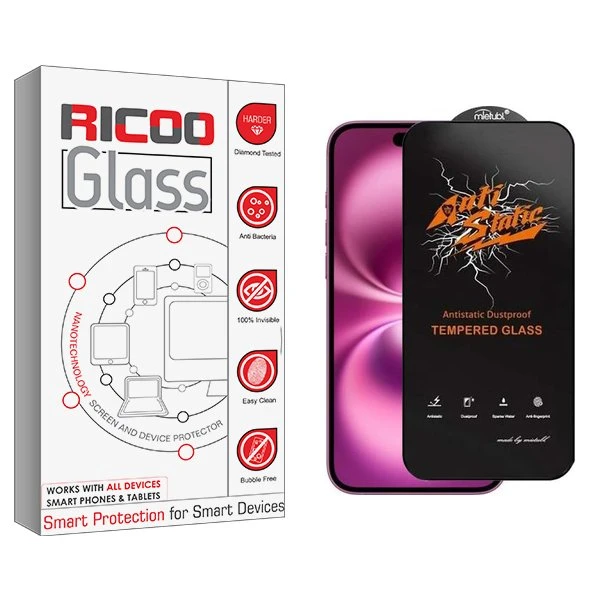 محافظ صفحه نمایش ریکو مدل RiC2newpkg Antistatic مناسب برای گوشی موبایل اپل iPhone 16