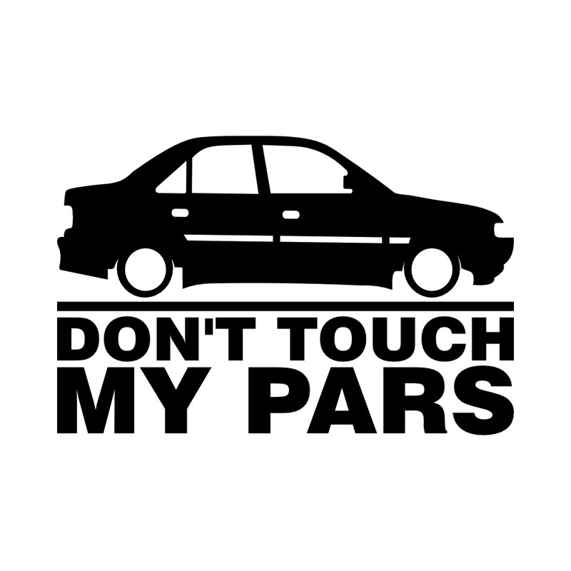 برچسب بدنه خودرو طرح Dont Touch My Pars کد MT-B407 مناسب برای پارس