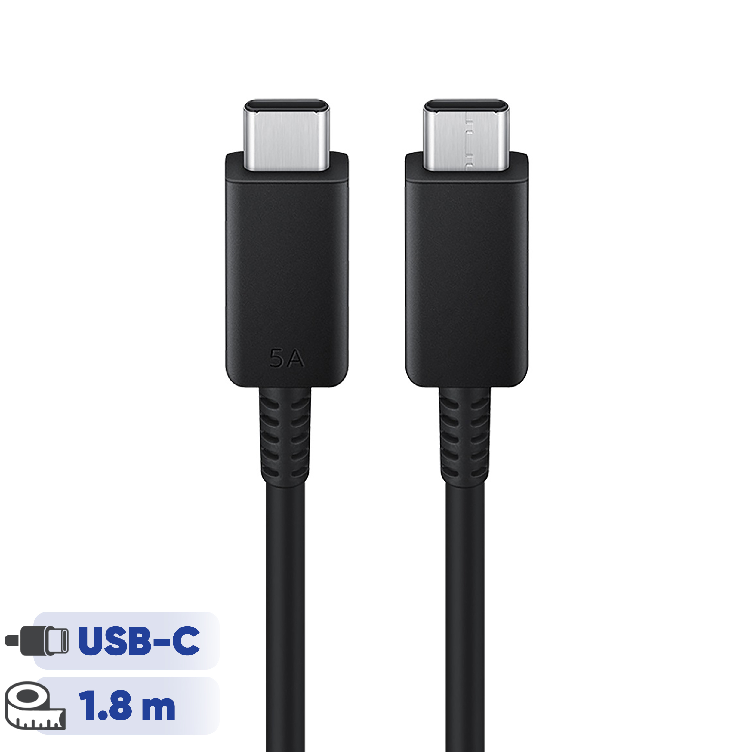 کابل تبدیل USB-C به USB-C سامسونگ مدل 1.8 متری - 5 آمپر