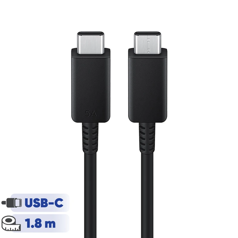 کابل تبدیل USB-C به USB-C سامسونگ مدل 1.8 متری - 5 آمپر