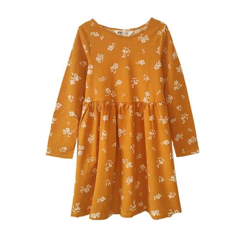 پیراهن دخترانه اچ اند ام مدل گل دار ye789