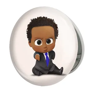 آینه جیبی خندالو طرح بچه رئیس Boss Baby مدل تاشو کد 12511 