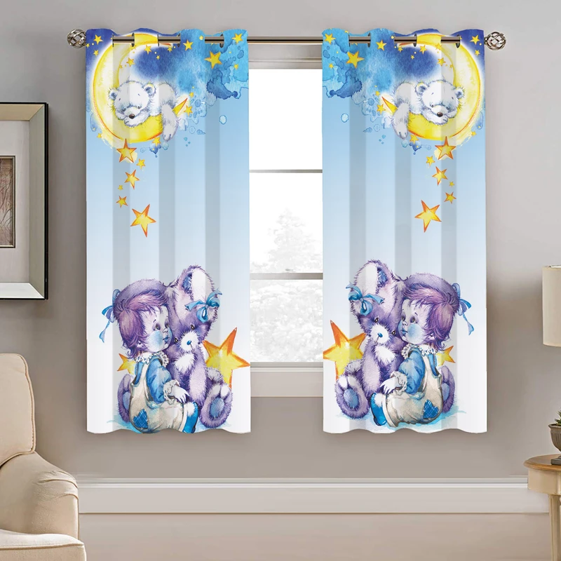 پرده نیروانا طرح کودک مدل مخمل کد 4753 سایز 140×200 سانتی متر