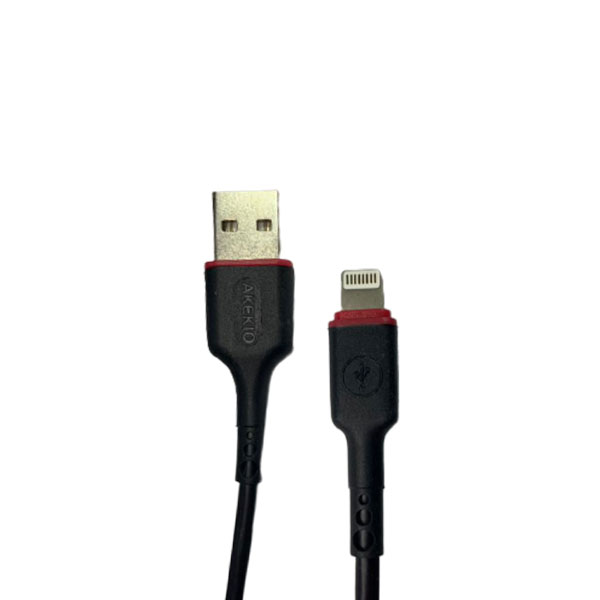 کابل تبدیل USB به لایتنینگ آکیکیو مدل UC04 کد SHR 746 طول 1 متر