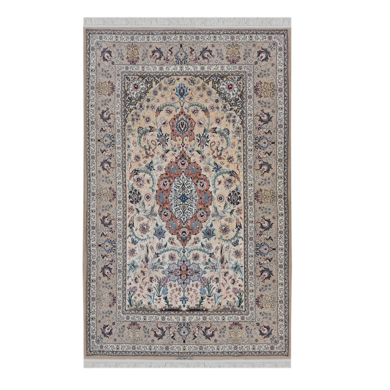 فرش دستبافت سه متری اصفهان آبتین کد 1875
