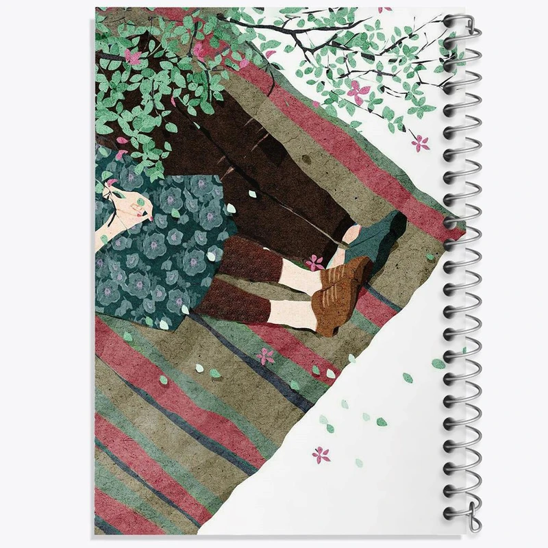 دفتر مشق 50 برگ خندالو مدل عاشقانه کد 27103