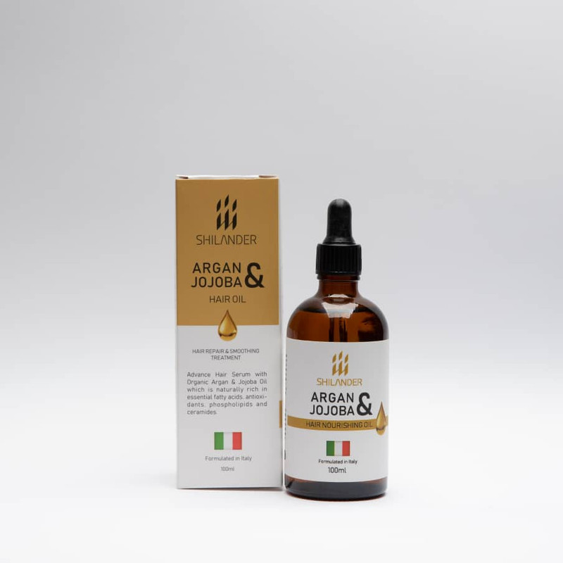 روغن تقویت کنده مو شیلاندر مدل Argan Jojoba حجم 100 میلی لیتر