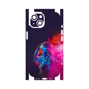 MAHOOT Smoke Rainbow Digital Art 1-FullSkin Cover Sticker for Apple iPhone 15