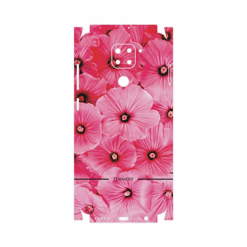 برچسب پوششی ماهوت مدل Pink-Flower-FullSkin مناسب برای گوشی موبایل شیائومی Redmi 10X