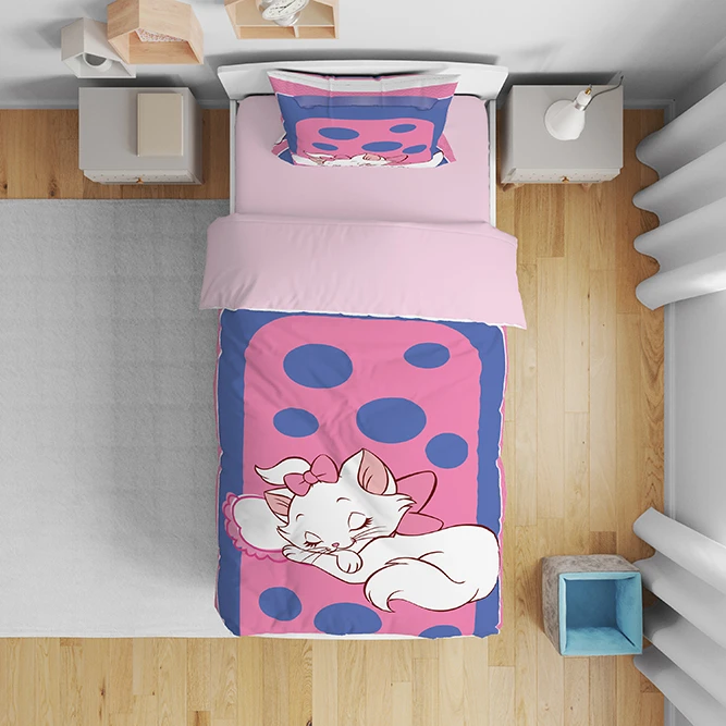 سرویس روتختی مدل کارتن گربه ها 5091 تک نفره 5 تکه