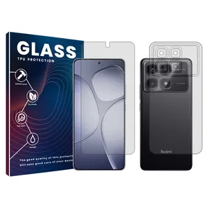 Glass Resistant model transparent screen protector suitable for Xiaomi Redmi K70 Ultra mobile phone along with the phone back protector