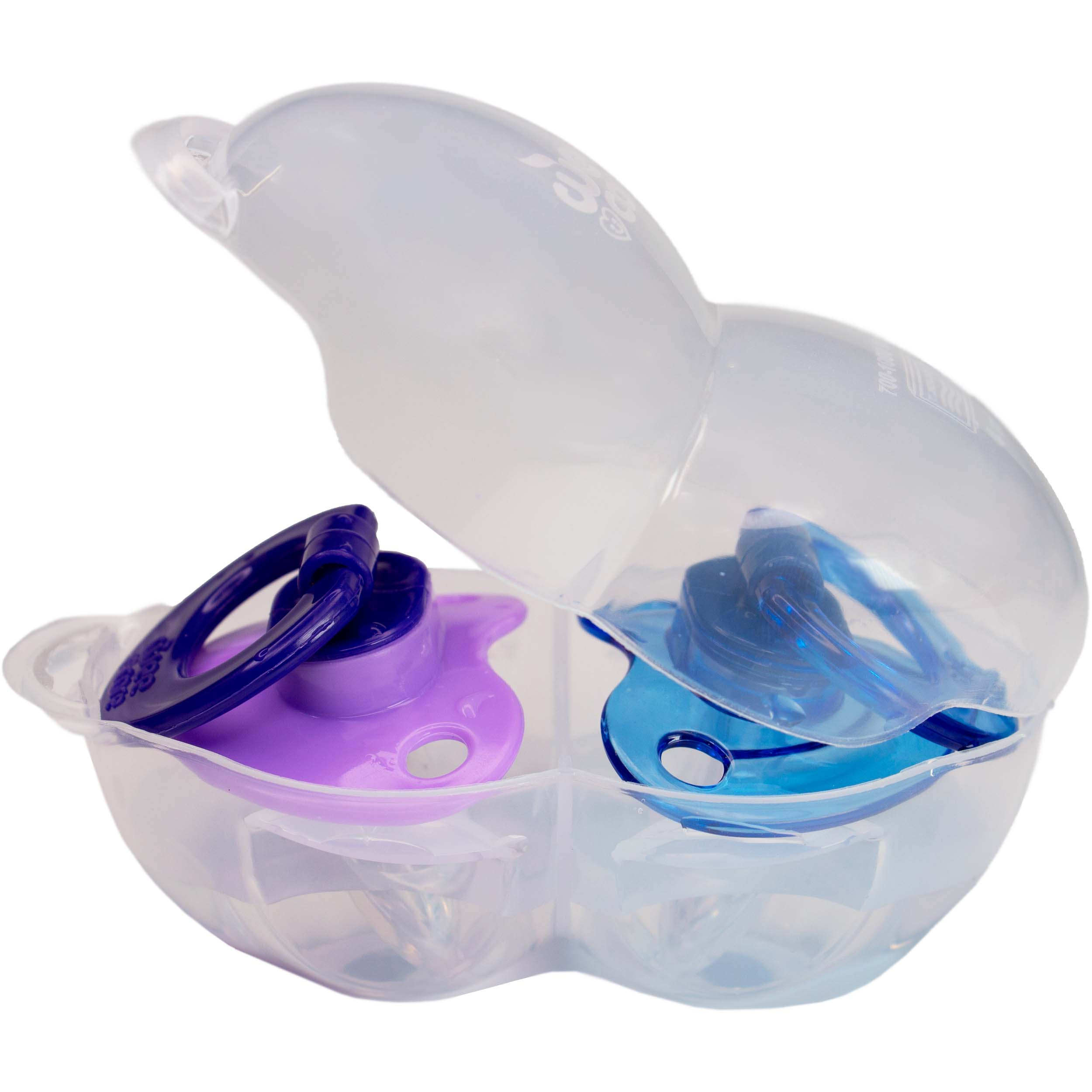 پستانک ارتودنسی وی کر مدل قابدار خود استریل MicroWave دسته دار کد p141 بسته 2 عددی