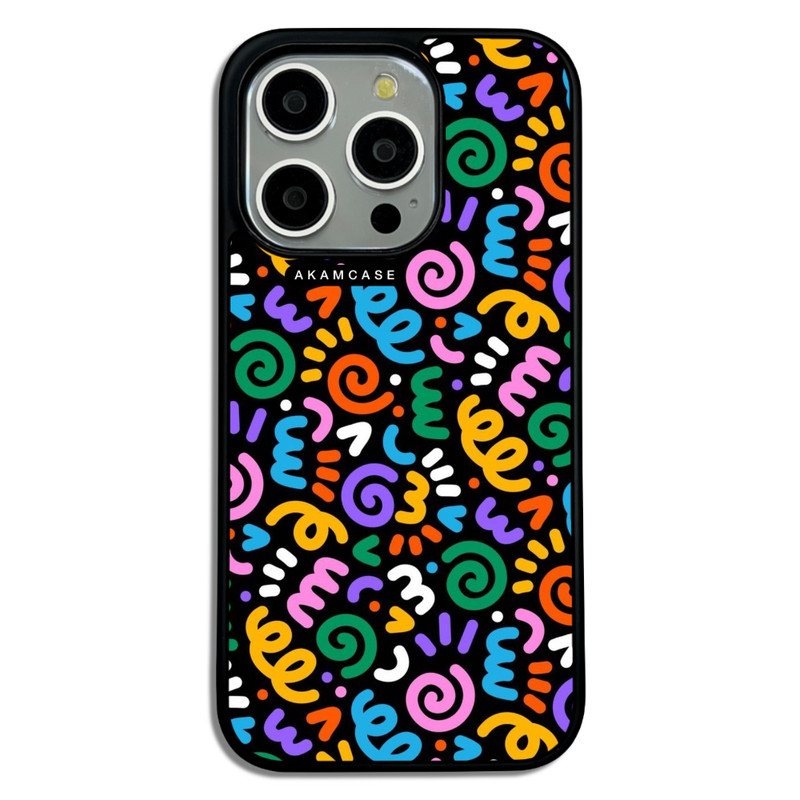 کاور آکام مدل AMC-WA15PRO-DOODLE13 مناسب برای گوشی موبایل اپل iPhone 15 Pro