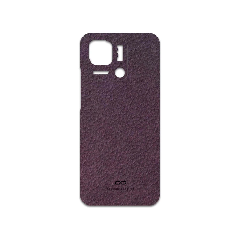 برچسب پوششی ماهوت مدل Purple-Leather مناسب برای گوشی موبایل شیائومی Redmi 10 Power
