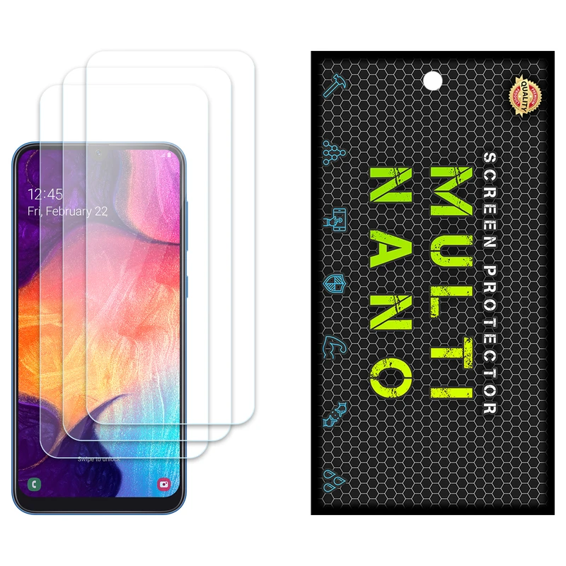 محافظ صفحه نمایش مولتی نانو مدل X-S3N مناسب برای گوشی موبایل سامسونگ Galaxy A50 بسته سه عددی