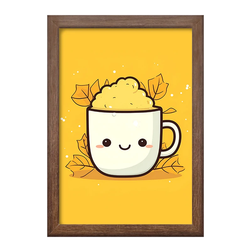 تابلو خندالو طرح فنجان کیوت کد F7296