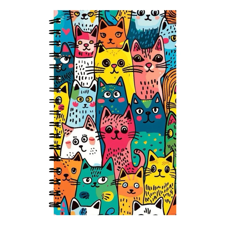 دفتر نت موسیقی 40 برگ طرح گربه کد 658