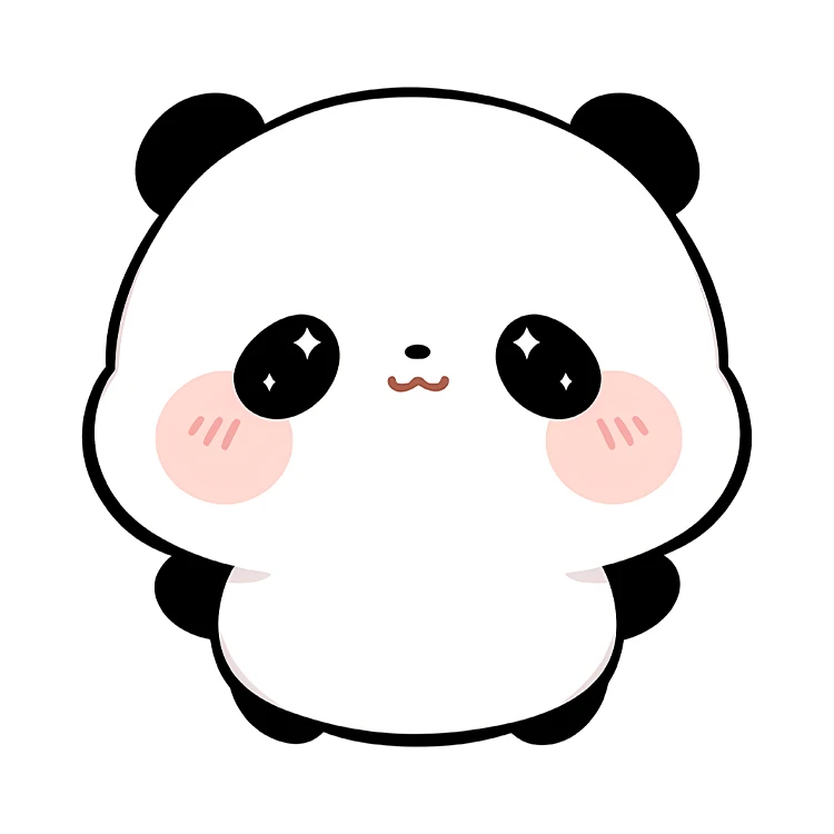 استیکر پارچه و لباس پاد آفرین مدل کارتونی پاندا کیوت بامزه کد S5999