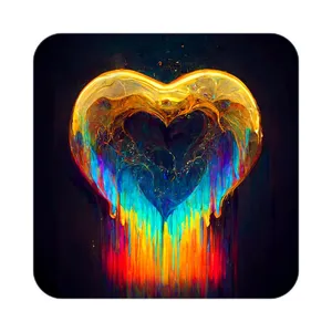 زیر لیوانی کاکتی مدل عاشقانه کد mp12126