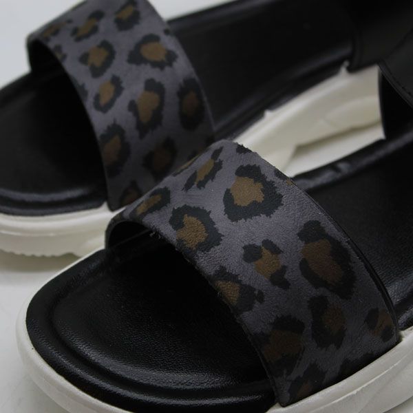 صندل زنانه پاپا مدل ملودی پلنگی کد 1-1388-GY -  - 16