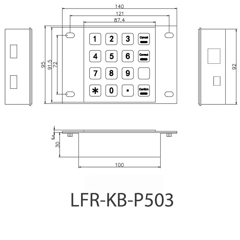 کیبورد لفور مدل lfr-kb-503