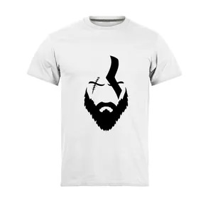 تی شرت آستین کوتاه مردانه مدل    God of War_N1_0086رنگ سفید
