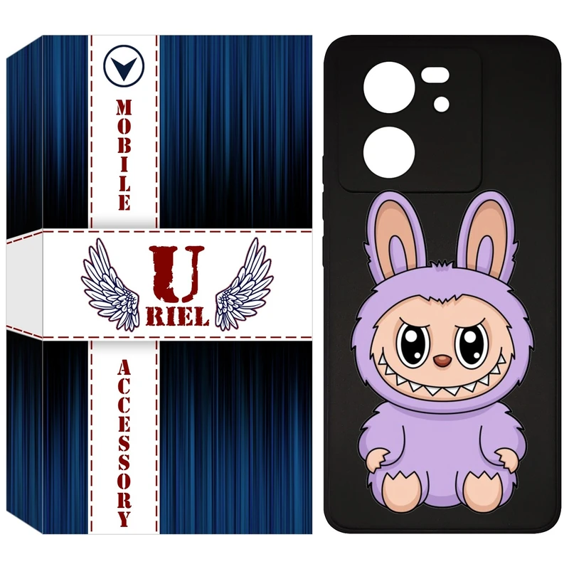 کاور یوریل قاب مدل KSH کد 130 طرح عروسک لبوبو مناسب برای گوشی موبایل شیائومی 13T / 13T Pro / Redmi K60 Ultra