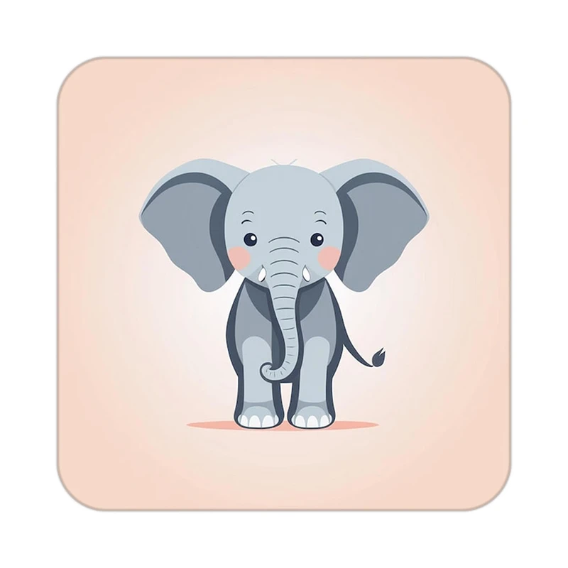 زیر لیوانی کاکتی طرح حیوانات کارتونی مدل mp27875