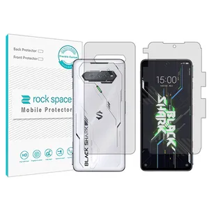 Rockspace transparent screen protector HyGEL model suitable for Xiaomi Black Shark 4S Pro mobile phone with back protector