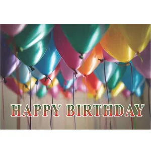 بنر تولد مدل بادکنک طرح رنگارنگ کد 12810070