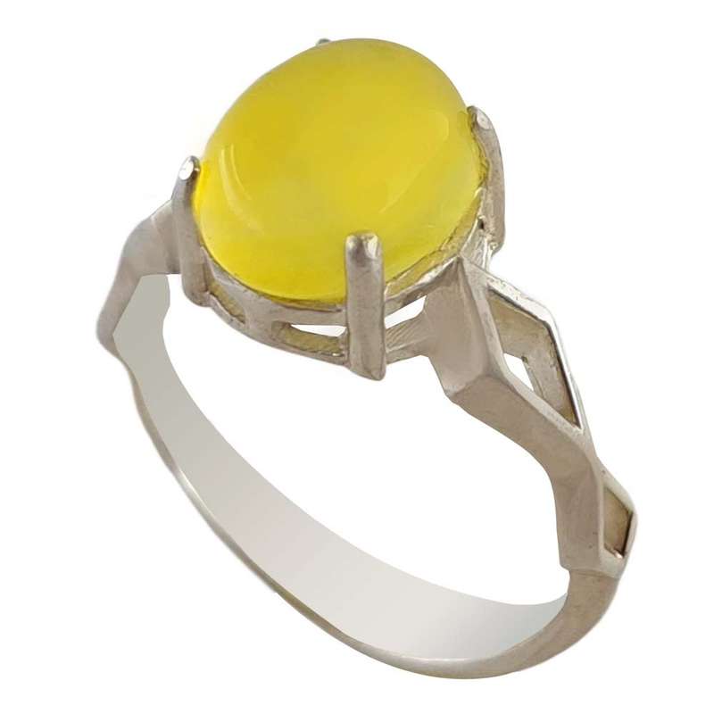 انگشتر نقره زنانه ملک زیور مدل عقیق زرد شرف الشمس کد 41 انگشتر نقره زنانه ملک زیور مدل عقیق زرد شرف الشمس کد 41