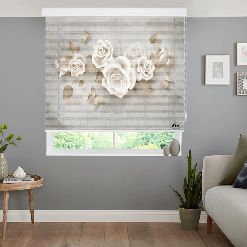 پرده زبرا زیو مدل 3D-1060 سایز 100x200 سانتی متر