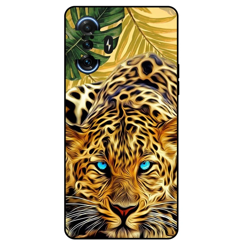 کاور مگافون طرح پلنگ مدل 7455 مناسب برای گوشی موبایل شیائومی Redmi K40 Gaming