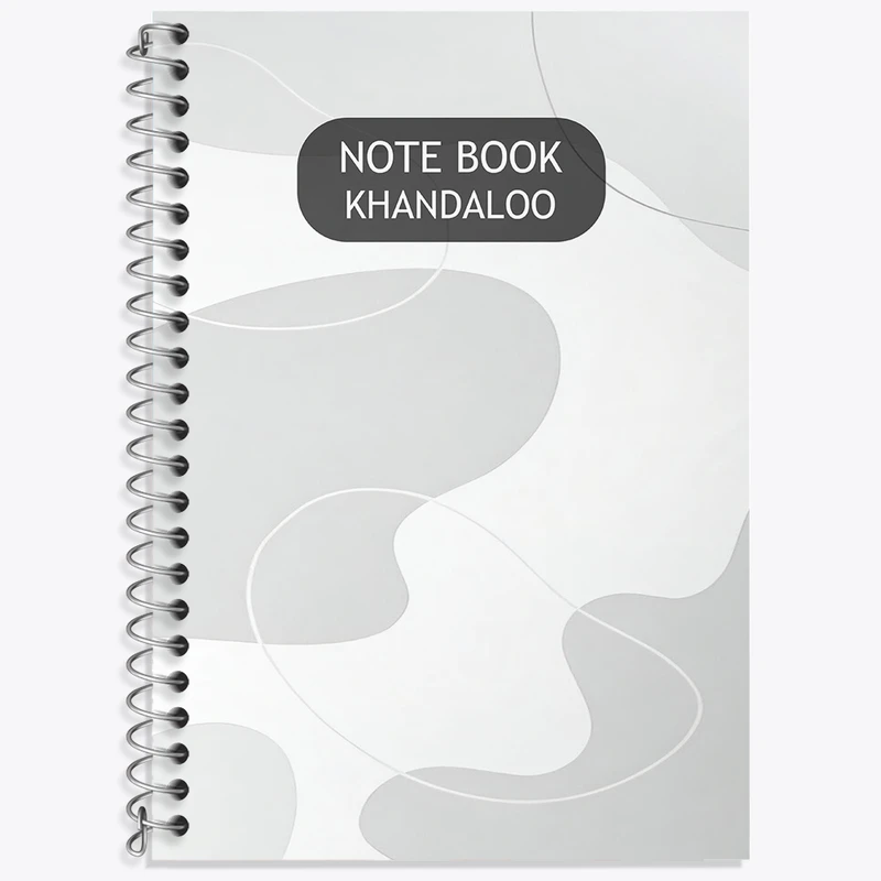 دفتر زبان 50 برگ خندالو مدل سه خط طرح مینیمال کد N2742