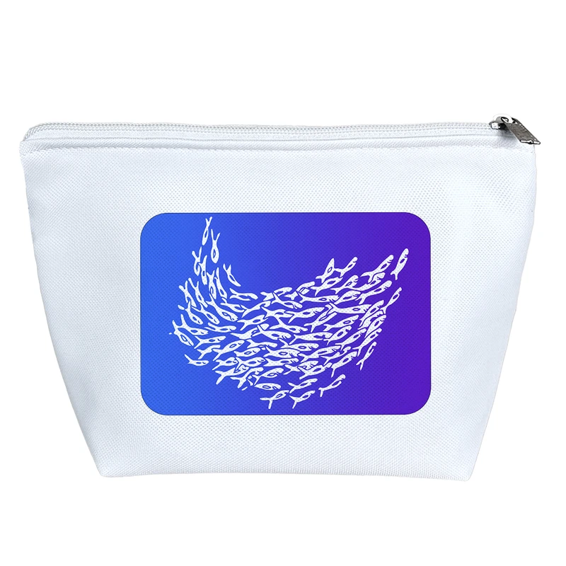 کیف لوازم آرایش دخترانه خندالو مدل حمله ماهی ها کد 8738