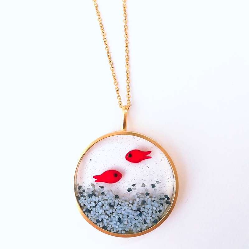 گردنبند دخترانه مدل تنگ ماهی گردنبند دخترانه مدل تنگ ماهی