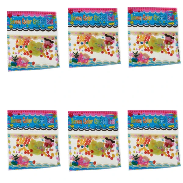 خاك ژله اي کریستالی مدل Seven Color كد 1268 بسته 6 عددی