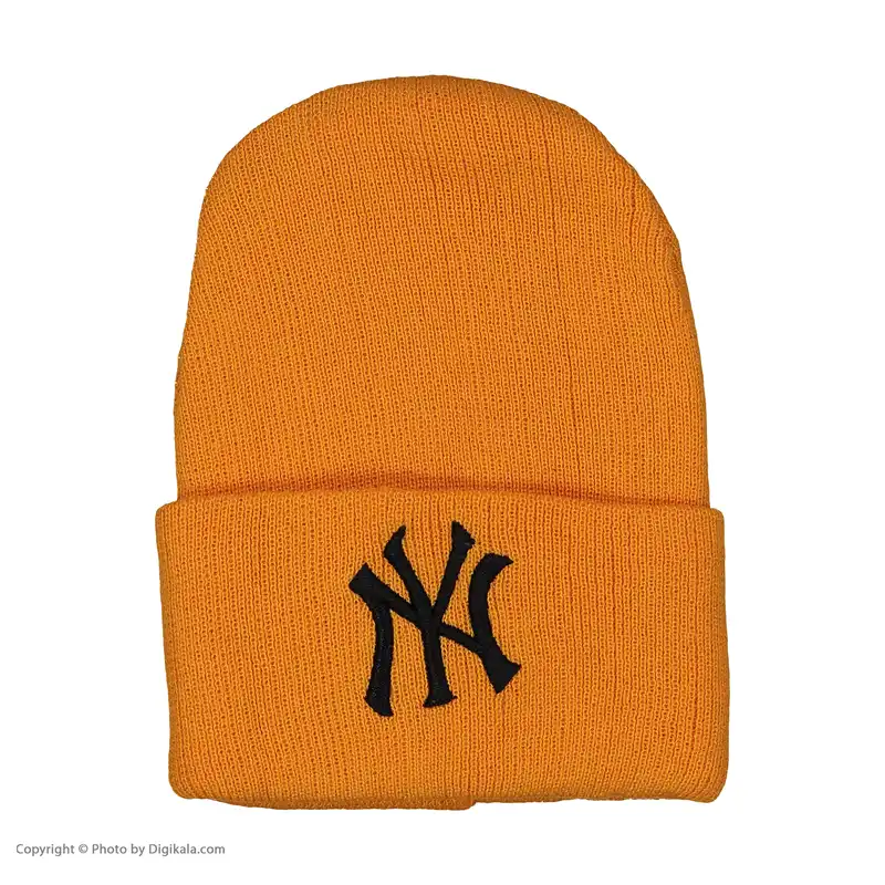 کلاه بافتنی مدل NY رنگ خردلی