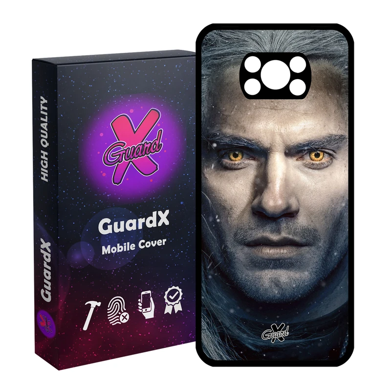 کاور گارد ایکس طرح Witcher مدل Glass10177 مناسب برای گوشی موبایل شیائومی Poco X3 Pro