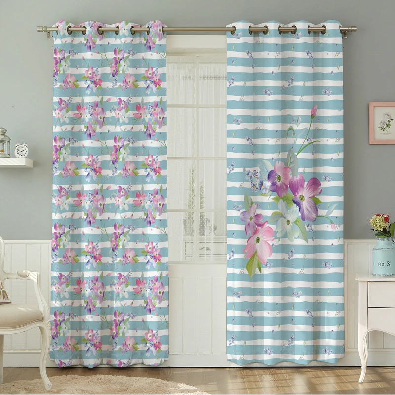 پرده نیروانا طرح  مدرن مدل هازان کد 4561 سایز 140×280 سانتی متر