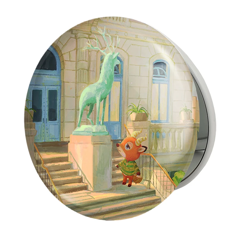 آینه جیبی خندالو طرح بازی انیمال کراسینگ (Animal Crossing) مدل تاشو کد 32663