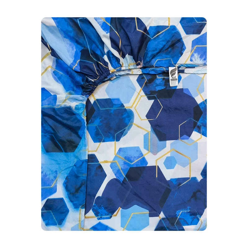 ملحفه آدنو مدل Hexagon کد CH134 دونفره سایز 140x200 سانتی متر